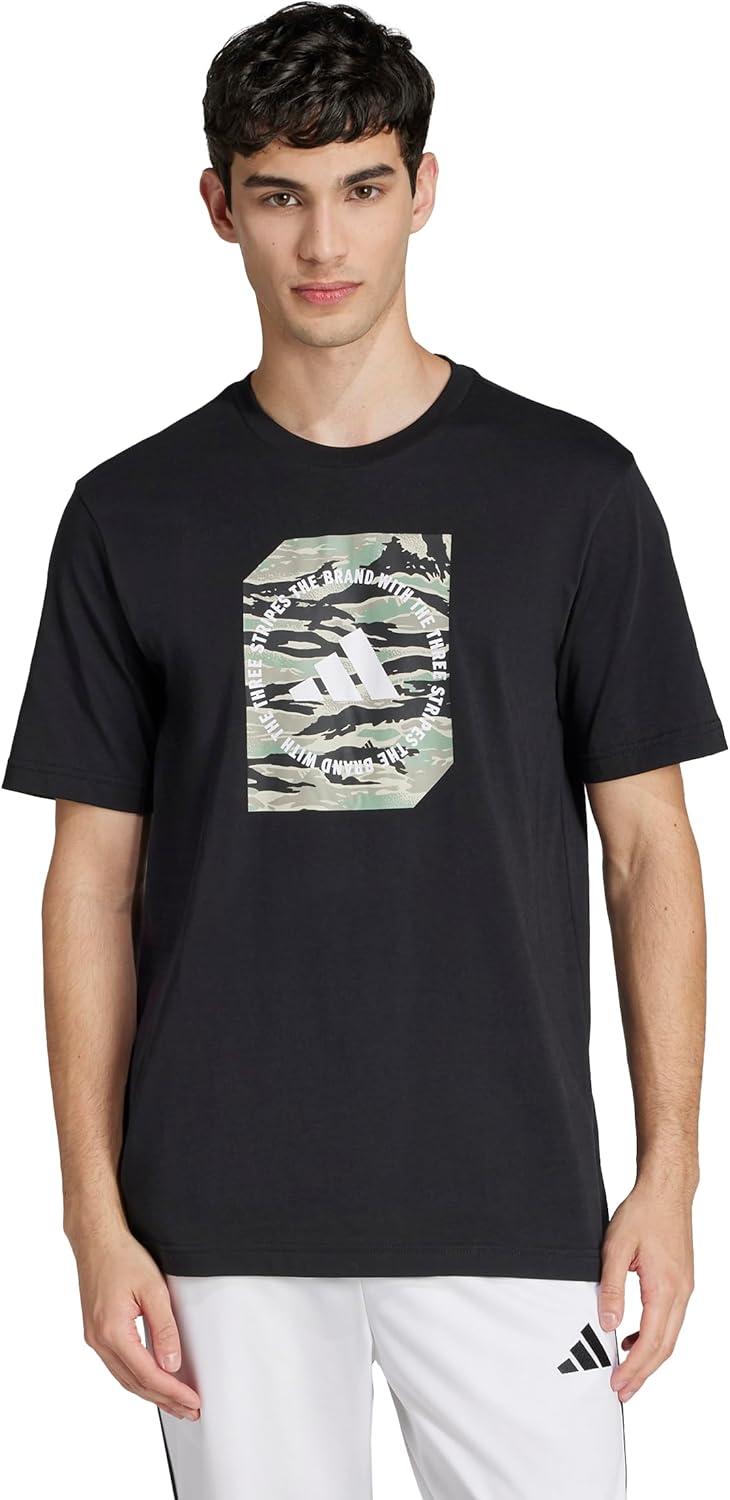 image:imageAdidas Mens Camouflage Shape Graphic TShirtBlack