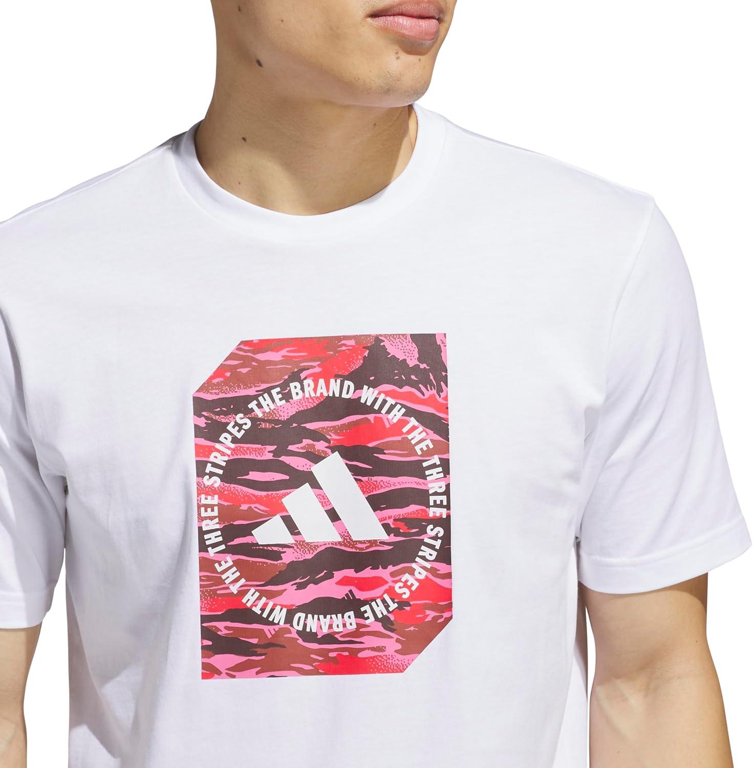 image:imageAdidas Mens Camouflage Shape Graphic TShirtWhite