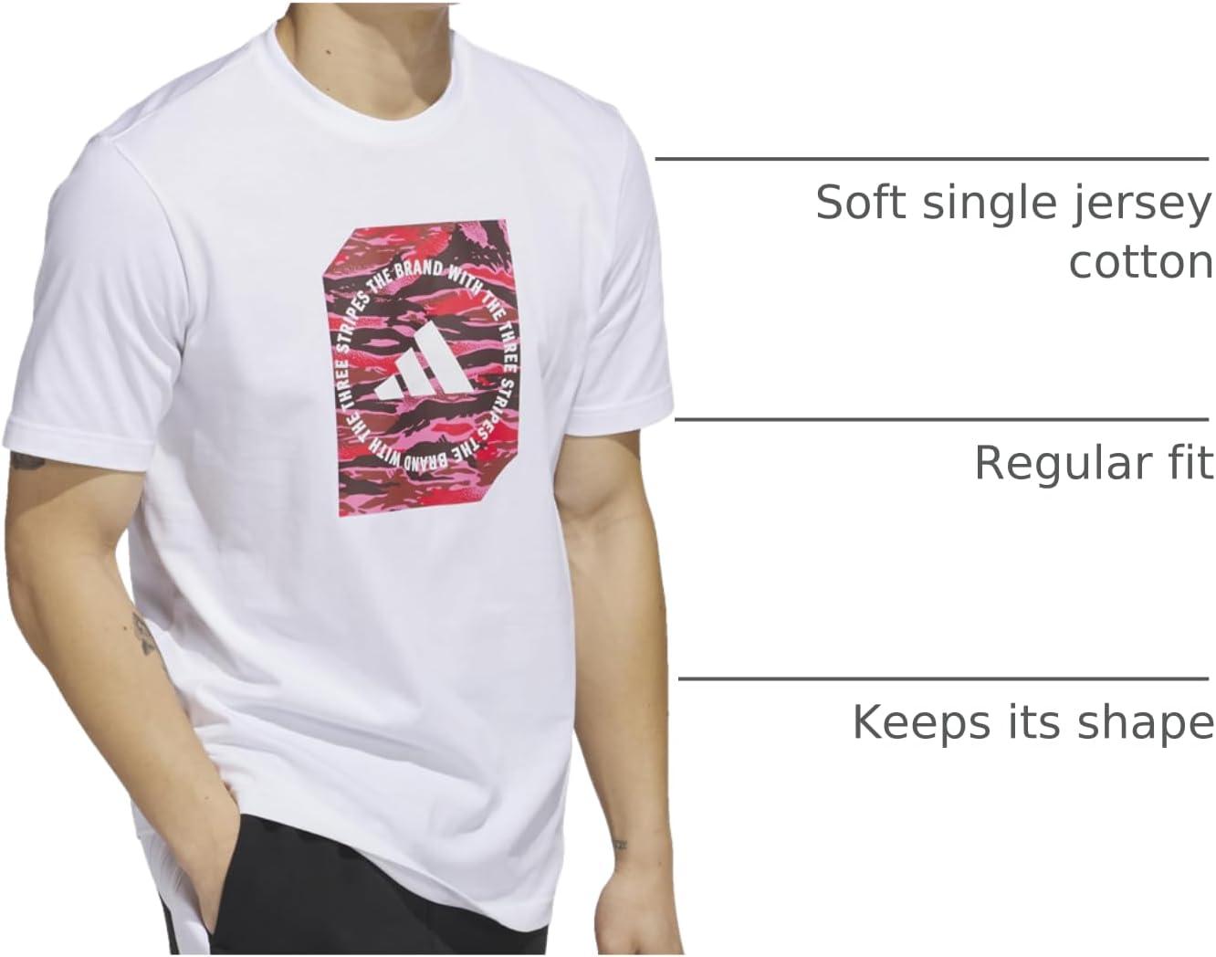 image:imageAdidas Mens Camouflage Shape Graphic TShirtWhite