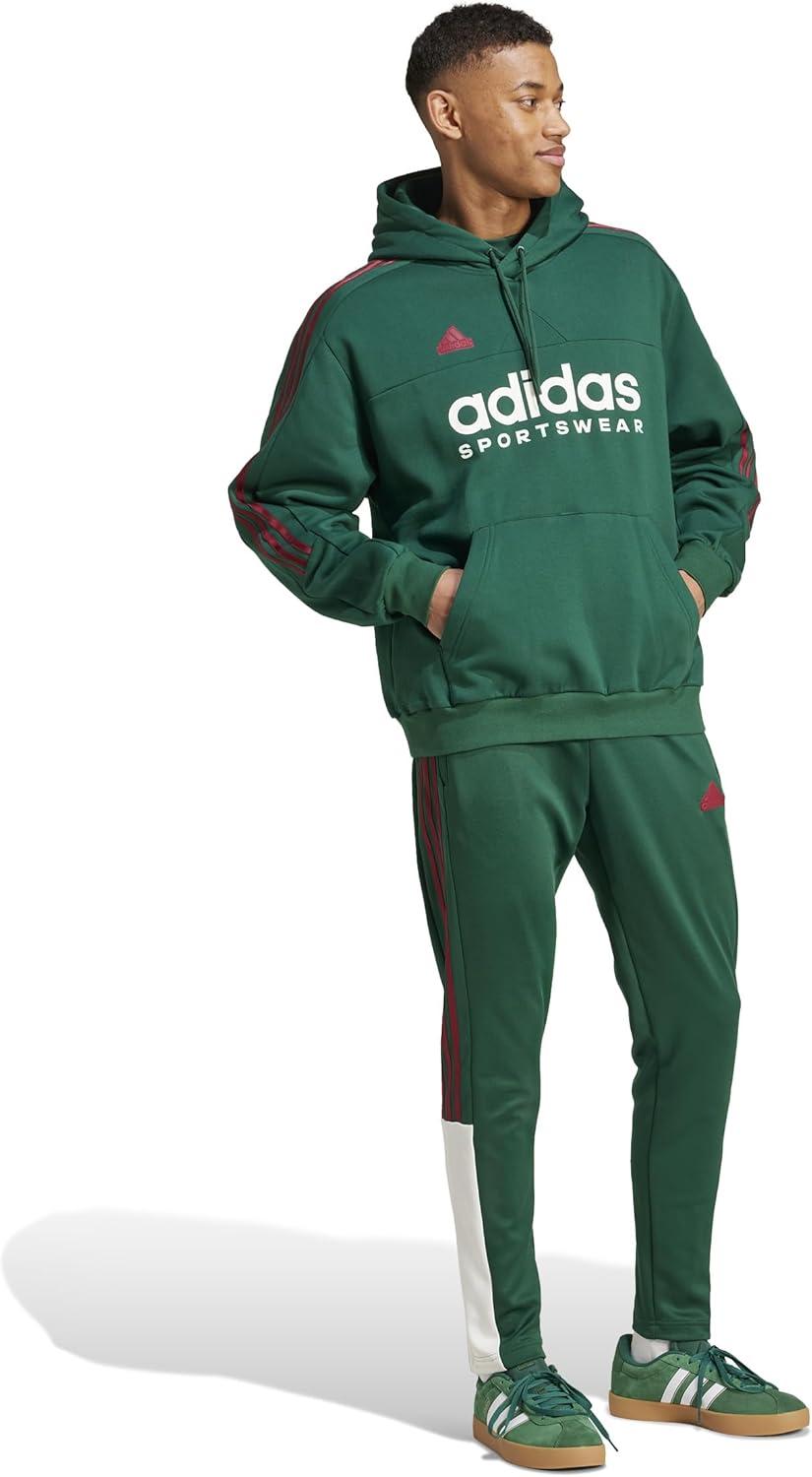 image:imageAdidas Mens House of Tiro Nations Pack Pants Regular ampamp TallDark GreenCloud WhiteCollegiate Burgundy