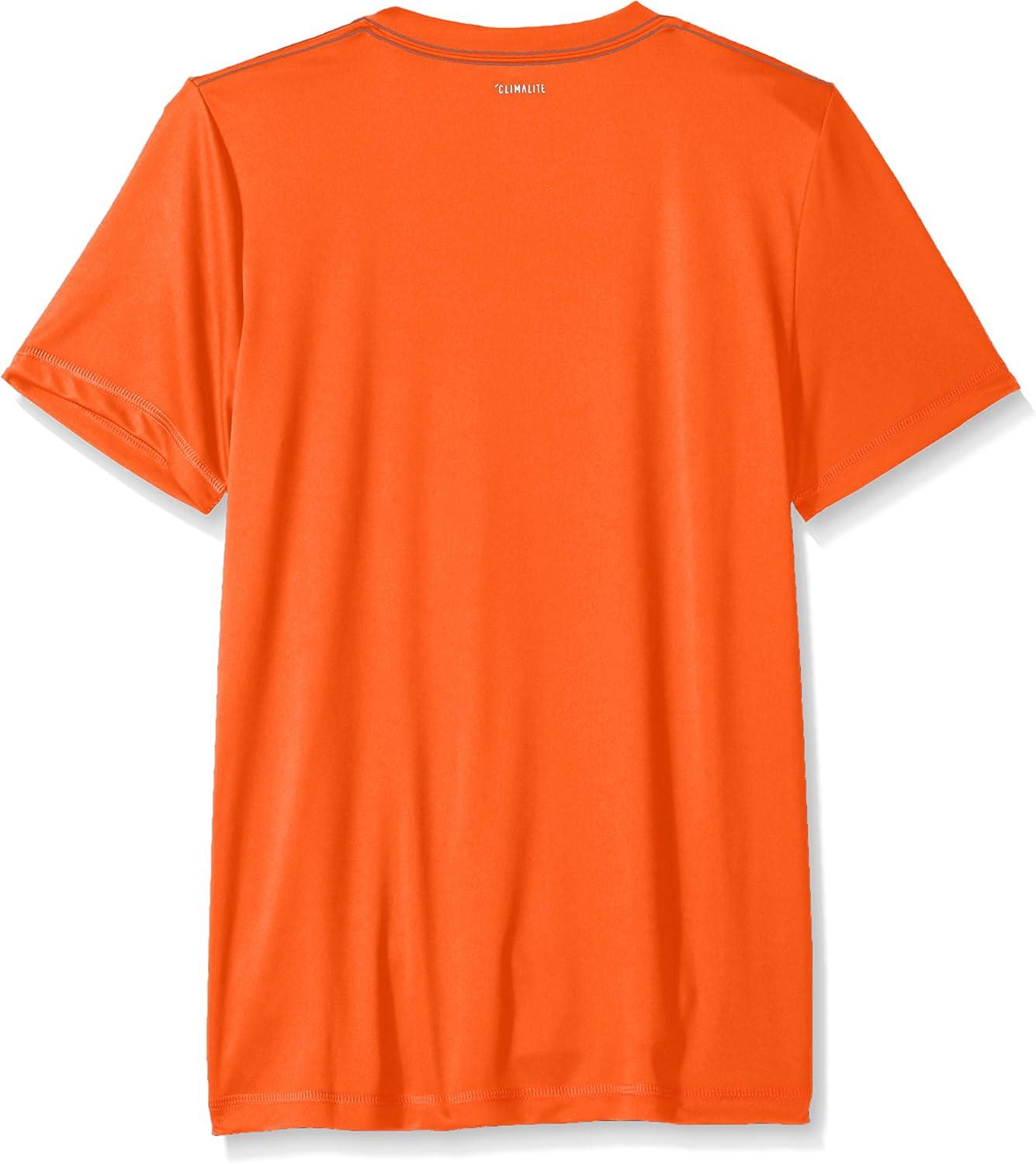 image:imageadidas Boys Stay Dry Climalite Short Sleeve TShirtFusion Active Orange