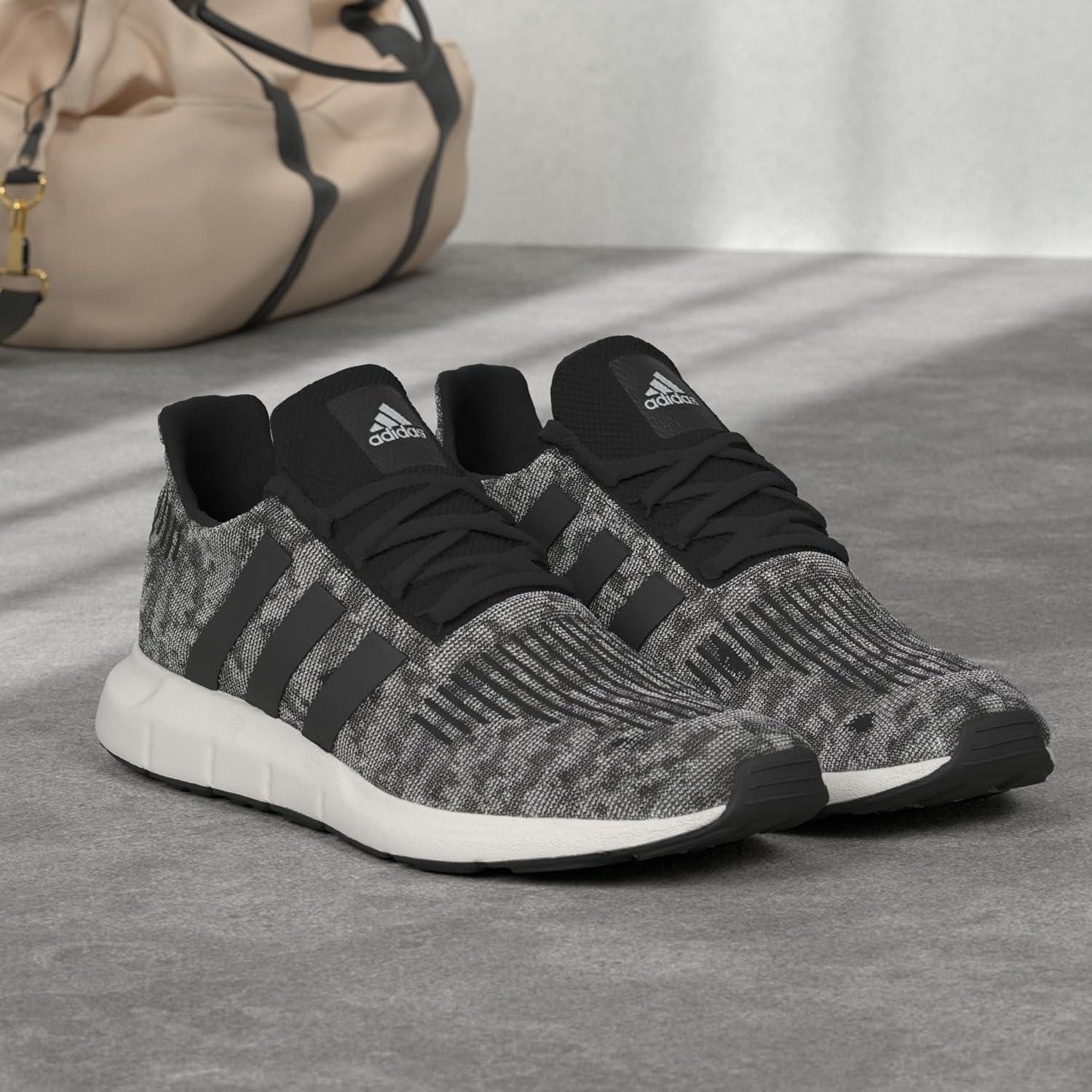 image:imageadidas Mens Swift Run 10 Running ShoesBlackBlackWhite