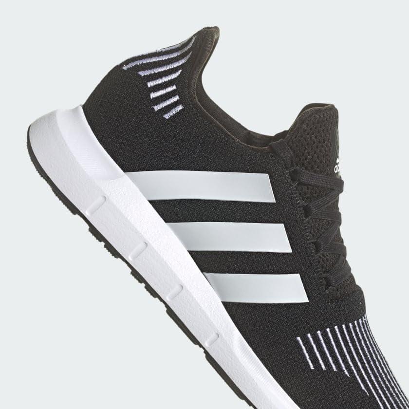image:imageadidas Mens Swift Run 10 Running ShoesCore BlackWhiteWhite