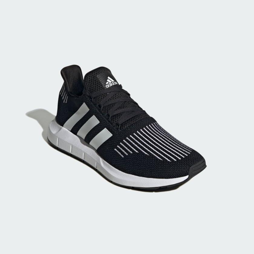 image:imageadidas Mens Swift Run 10 Running ShoesCore BlackWhiteWhite