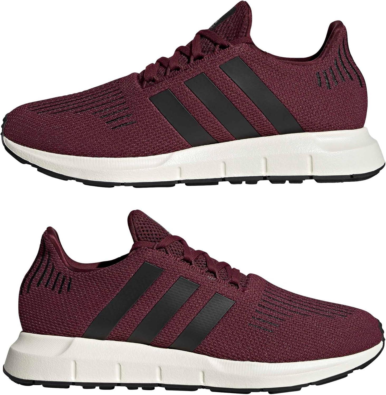 image:imageadidas Mens Swift Run 10 Running ShoesMaroonBlackOff White