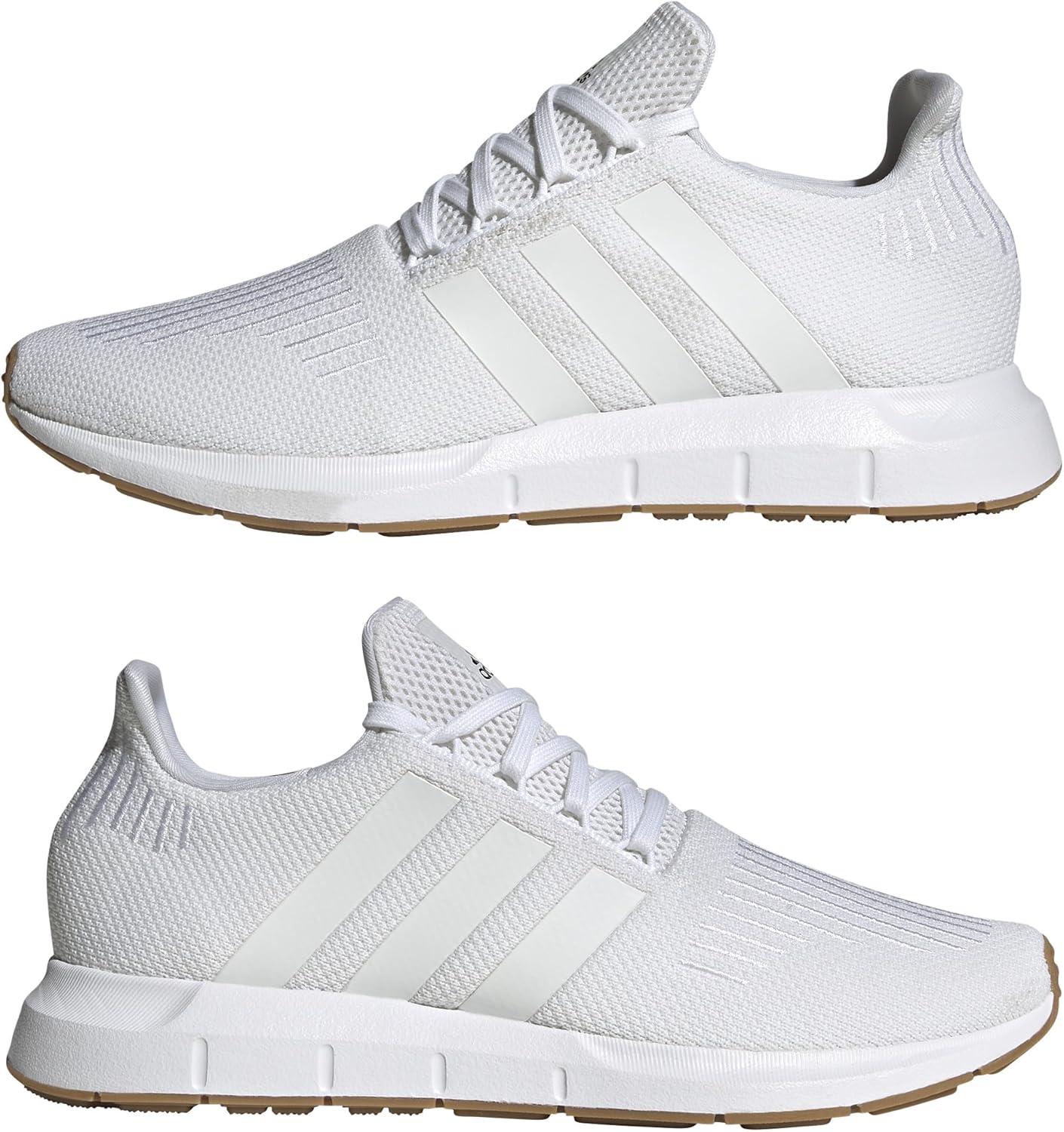 image:imageadidas Mens Swift Run 10 Running ShoesWhiteWhiteBlack