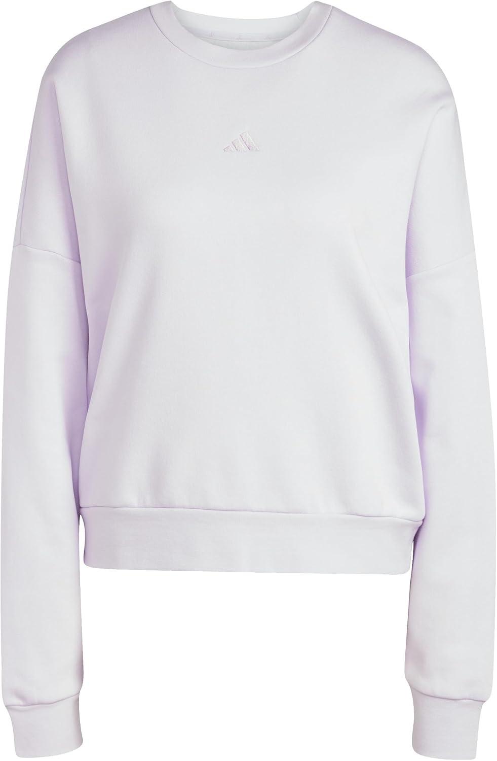 image:imageadidas Womens Essentials Small Logo Feel Cozy SweatshirtIce LavenderBliss Lilac