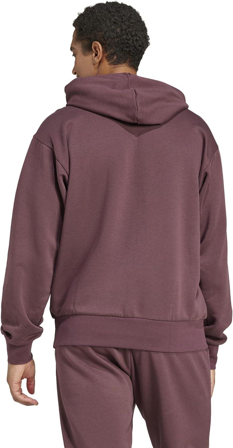 image:imageadidas mens Essentials Feelcozy Fleece HoodieAurora RubyWhite