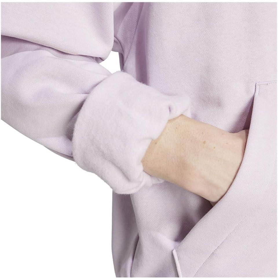 image:imageadidas mens Essentials Feelcozy Fleece HoodieIce LavenderBlack