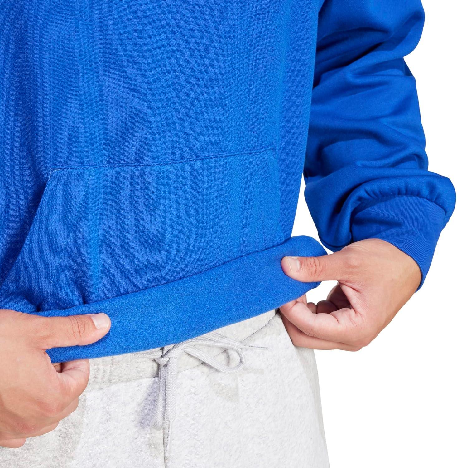 image:imageadidas mens Essentials Feelcozy Fleece HoodieTeam Royal BlueBlack