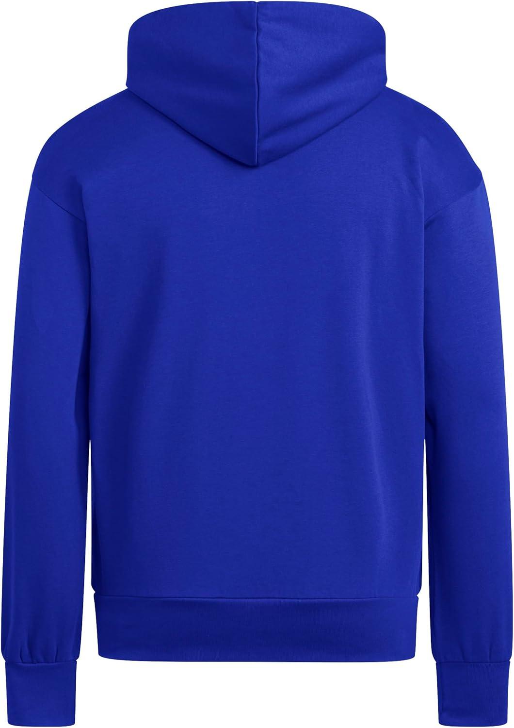image:imageadidas mens Essentials Feelcozy Fleece HoodieTeam Royal BlueBlack