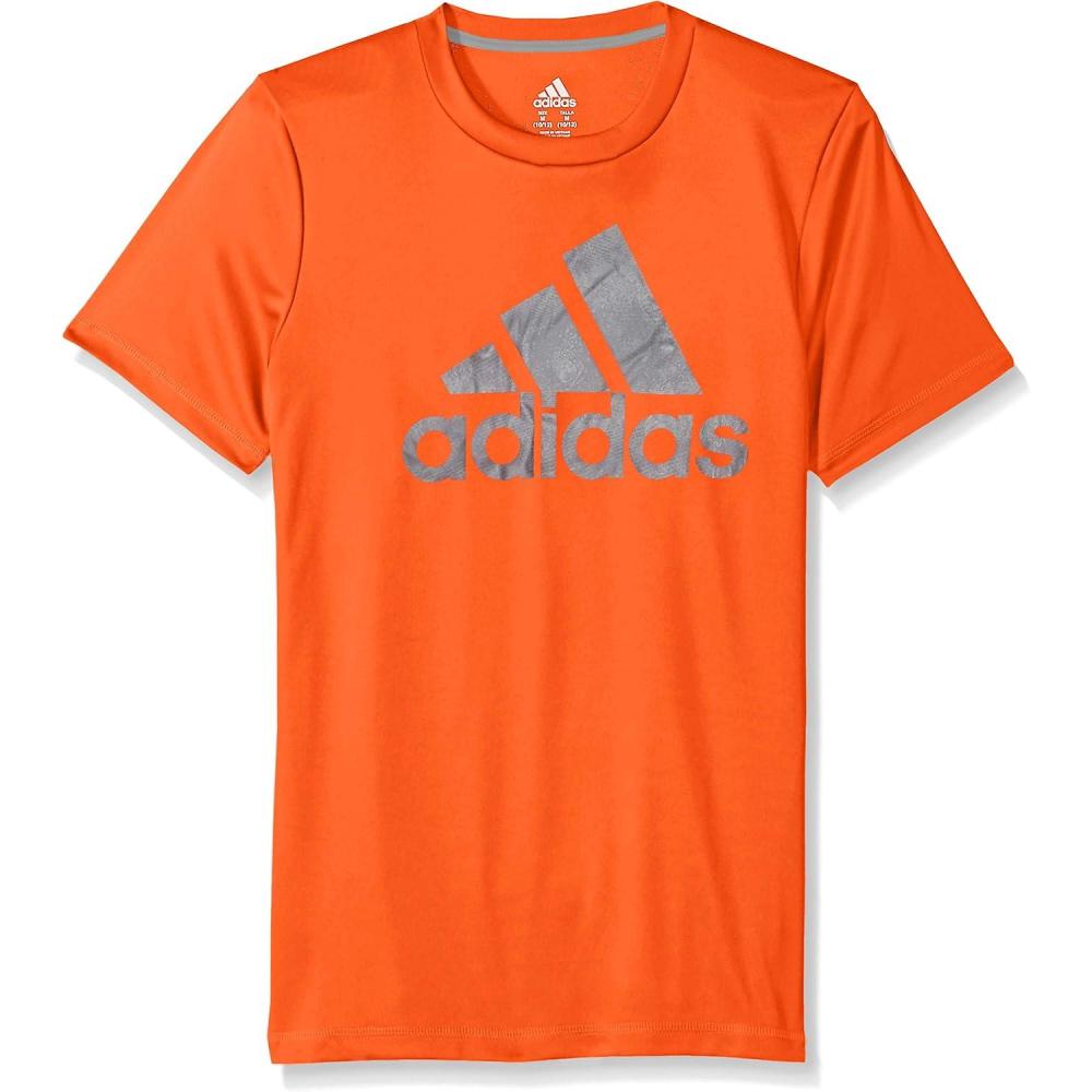 image:imageadidas Boys Stay Dry Climalite Short Sleeve TShirtFusion Active Orange