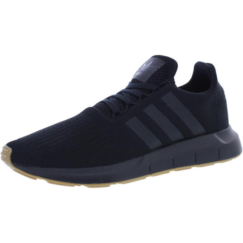 image:imageadidas Mens Swift Run 10 Running ShoesCore BlackShadow BlackBrown Gum FourDark Black