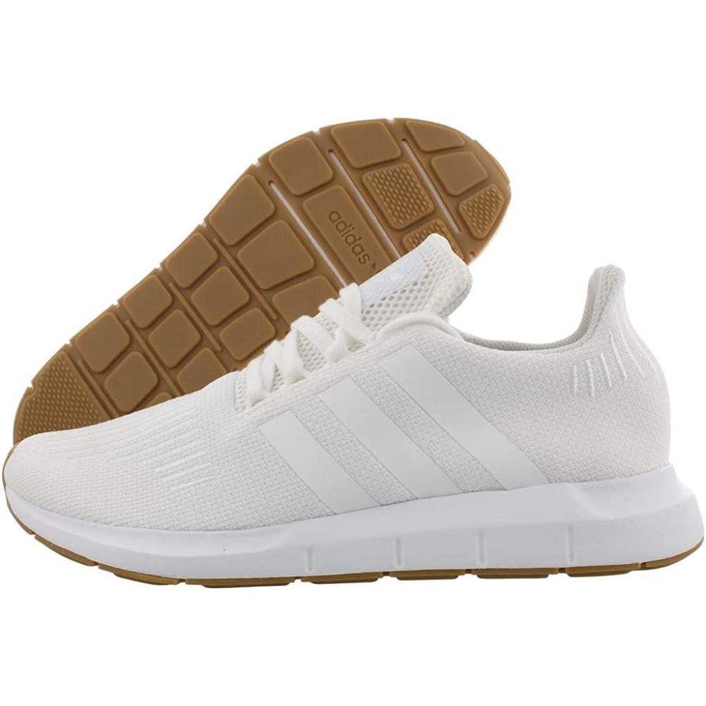 image:imageadidas Mens Swift Run 10 Running ShoesFootwear WhiteClear WhiteBrown GumGhost White