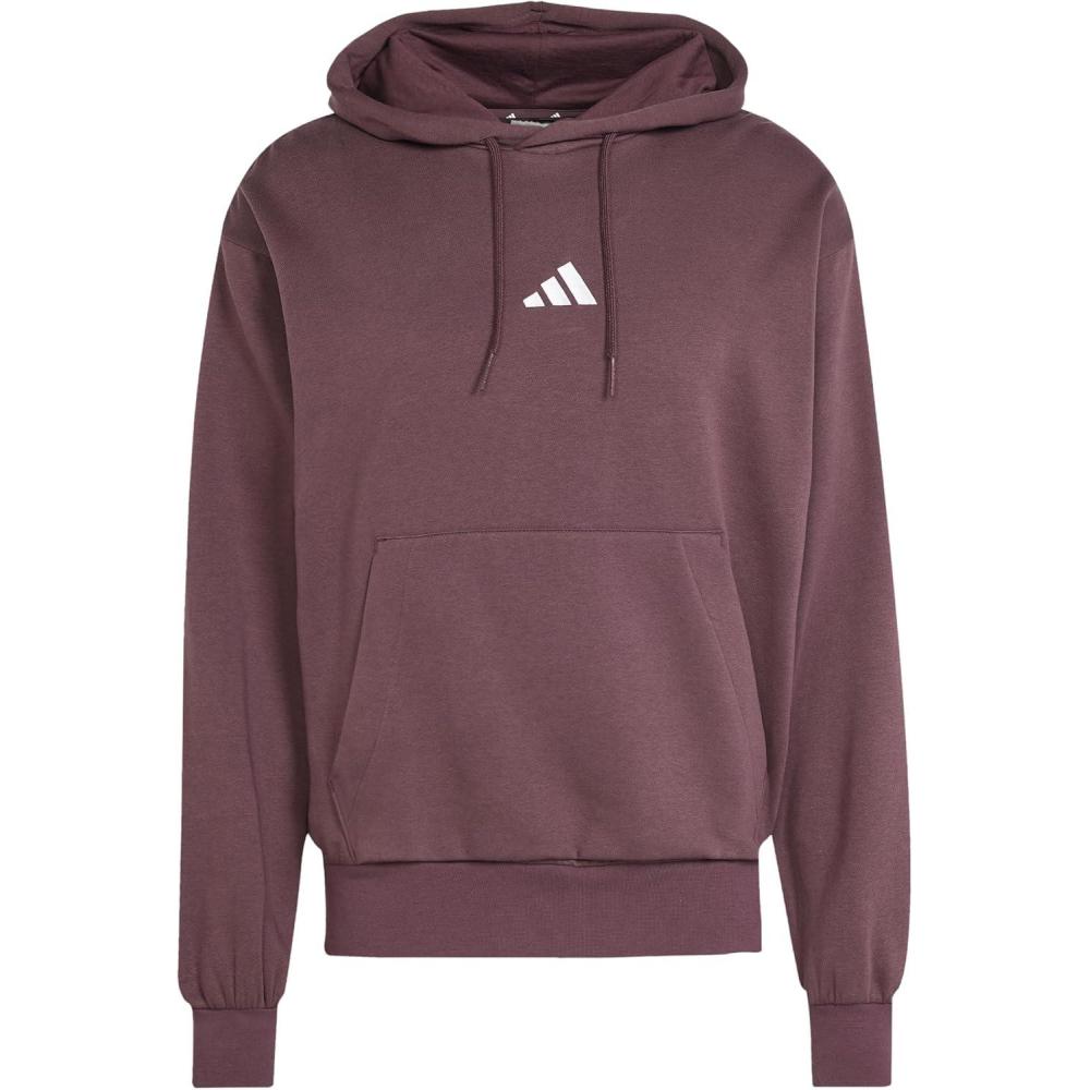 image:imageadidas mens Essentials Feelcozy Fleece HoodieAurora RubyWhite
