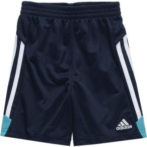 Adidas Boys’ Athletic Basketball Short(4krft Navy/Shock Cyan)