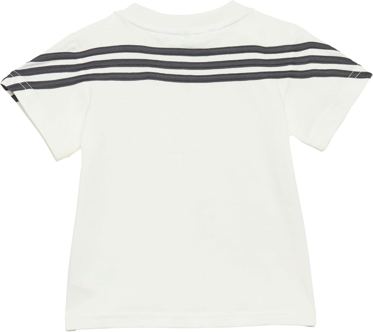 image:imageAdidas BabyBoys Disney Mickey Mouse TShirtOff WhiteCarbonBright Red