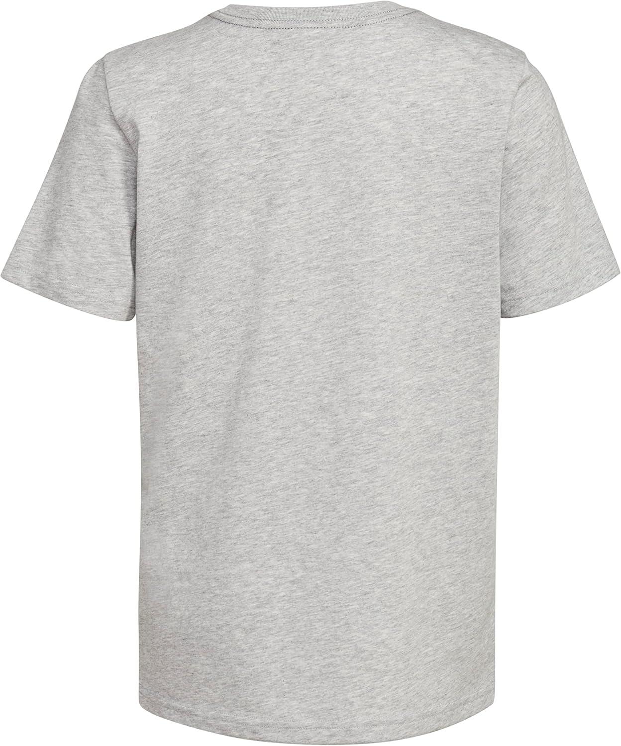 image:imageAdidas Boys Short Sleeve Cotton USA Graphic TShirtGrey Heather With Red