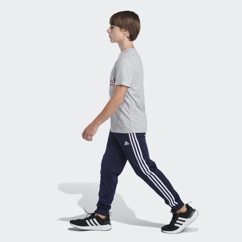 image:imageAdidas Boys Short Sleeve Cotton USA Graphic TShirtMedium Grey Heather