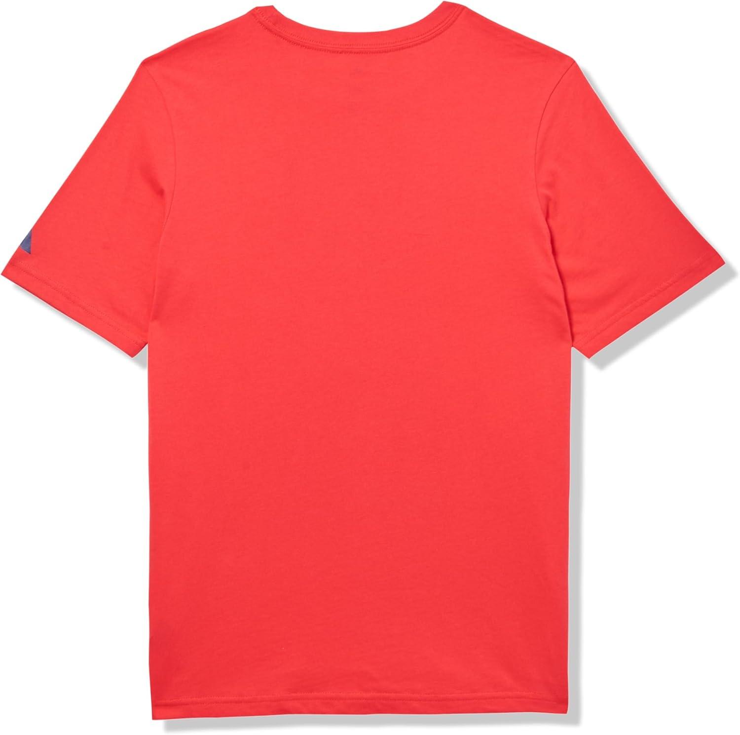 image:imageAdidas Boys Short Sleeve Cotton USA Graphic TShirtRuby Red American
