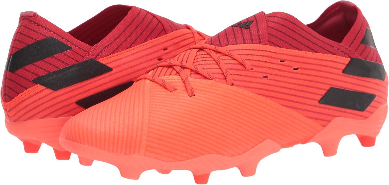 image:imageadidas Boys Nemeziz 191 Firm Ground Soccer ShoeCoralBlackGlory Red