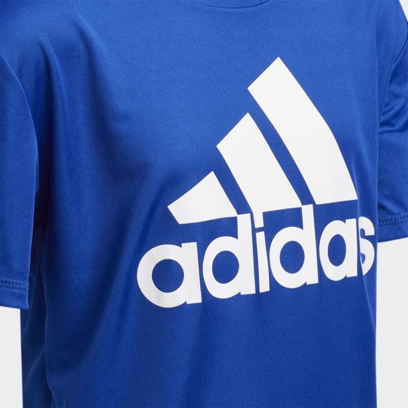 image:imageadidas Boys Short Sleeve AEROREADY Performance Logo Tee TShirt Team Royal Blue Small