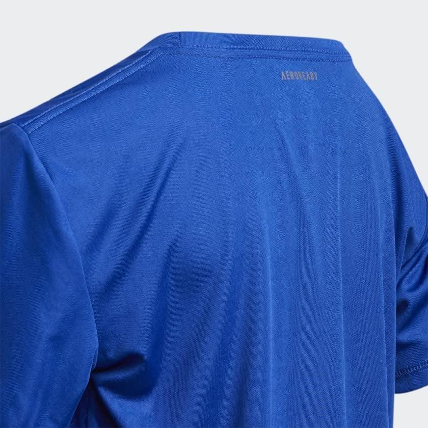 image:imageadidas Boys Short Sleeve AEROREADY Performance Logo Tee TShirt Team Royal Blue Small