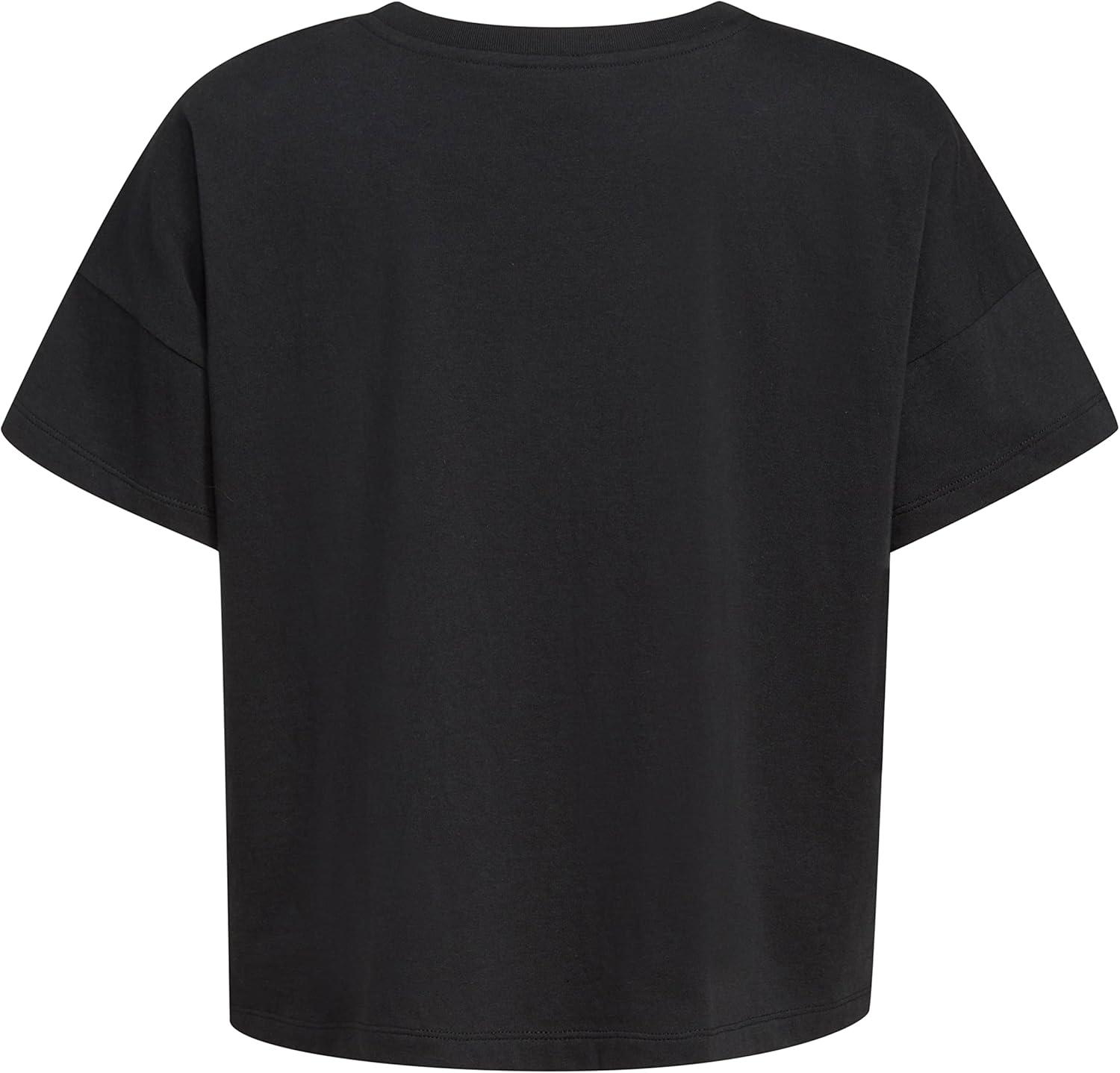 image:imageadidas Girls Short Sleeve Loose Boxy TeeBlack