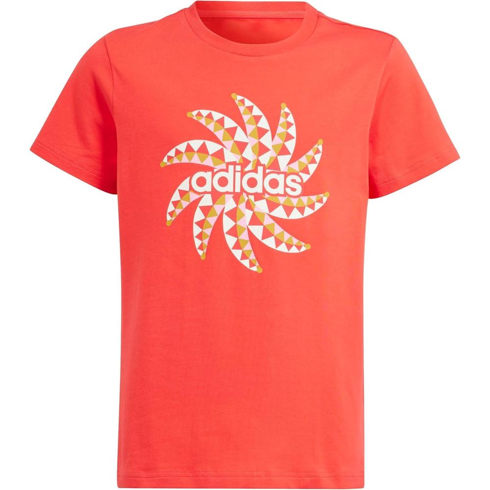 image:imageAdidas Girls Farm Rio Graphic TShirtTomatoChalk White