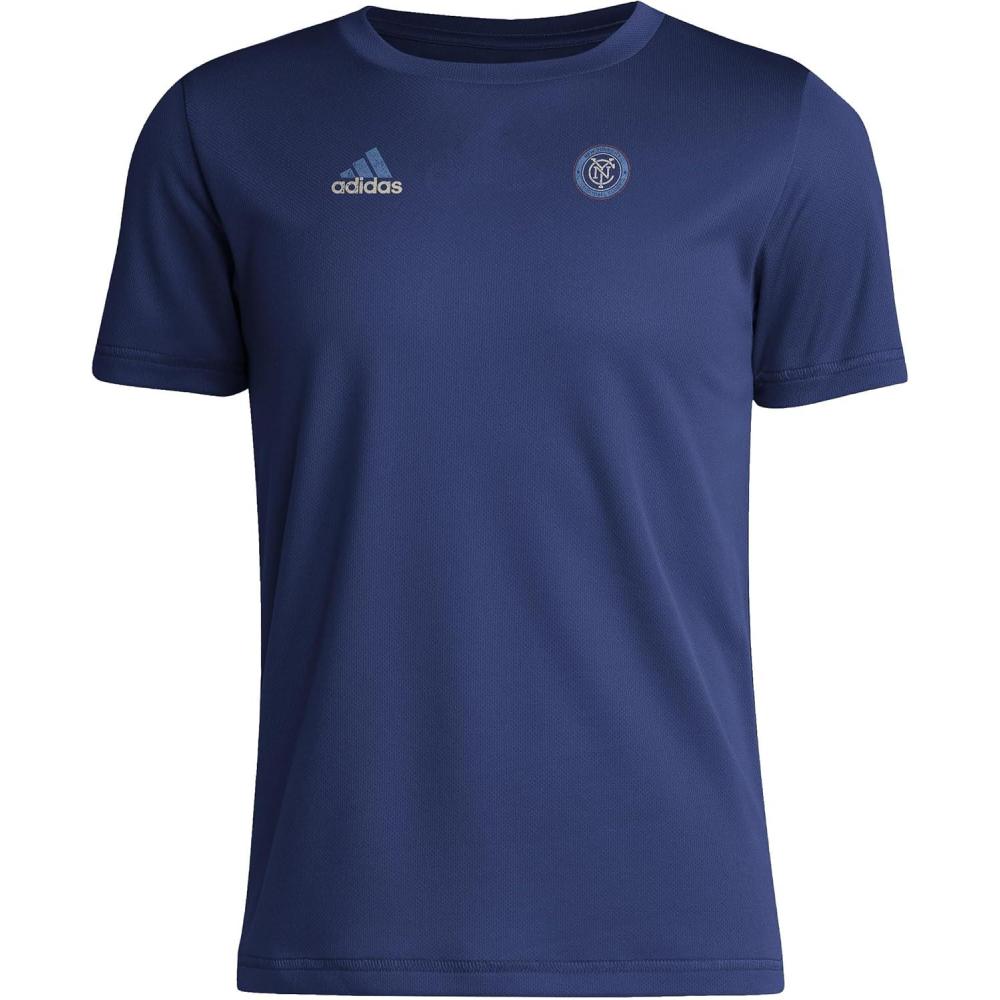 image:imageAdidas Unisex Kids New York City Fc MLS Short Sleeve TShirtTeam Navy Blue Nycfc