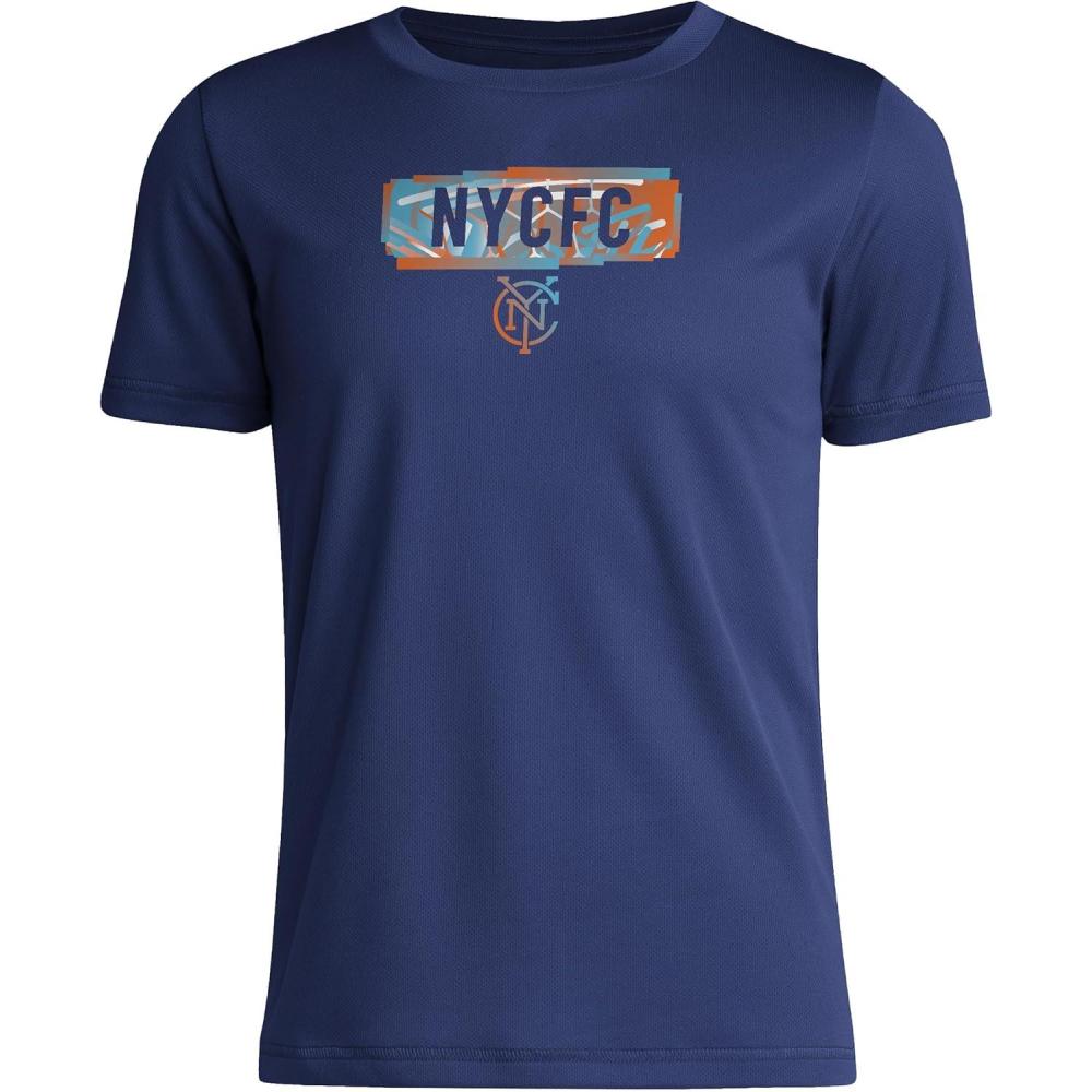 image:imageAdidas Unisex Kids New York City Fc MLS Short Sleeve TShirtTeam Navy Nycfc