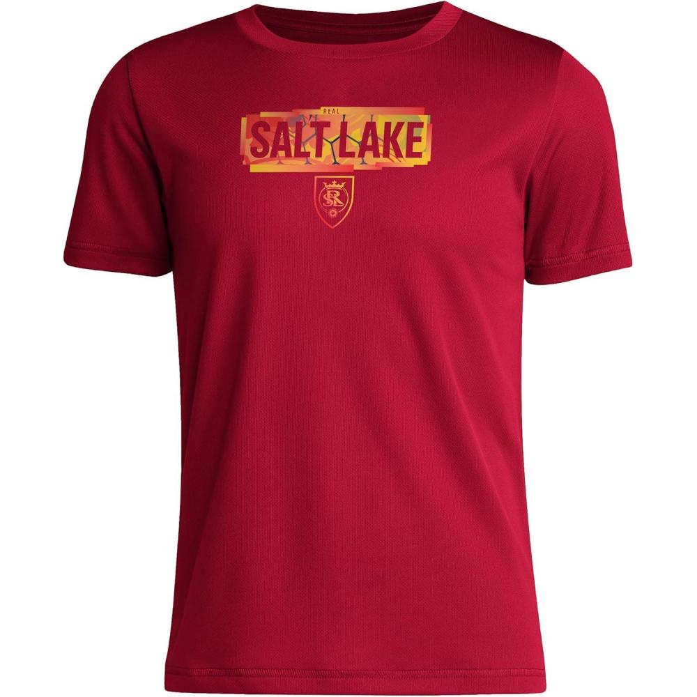 image:imageAdidas Unisex Kids Real Salt Lake MLS Short Sleeve TShirtTeam Victory Red Real Salt Lake
