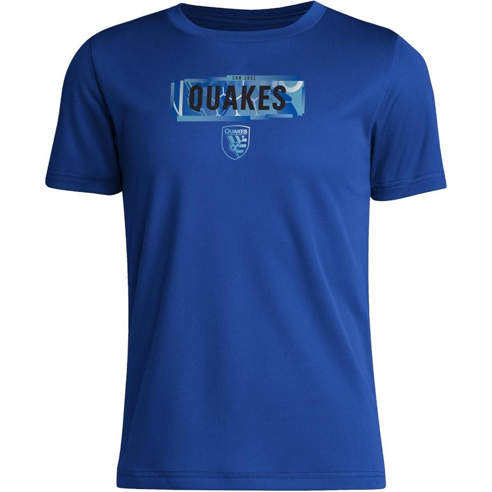 image:imageAdidas Unisex Kids San Jose Earthquakes MLS Short Sleeve TShirtTeam Royal Blue San Jose Earthquakes