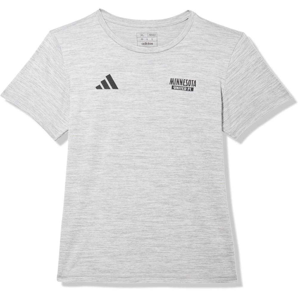 image:imageadidas Kids Minnesota United FC PreGame Short Sleeve TShirtMedium Grey HeatherMinnesota United