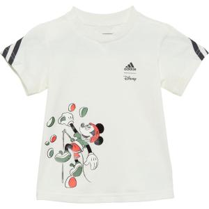 Adidas Baby-Boys Disney Mickey Mouse T-Shirt(Off White/Carbon/Bright Red)