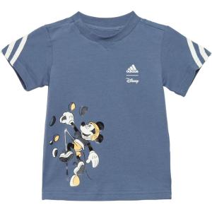 Adidas Baby-Boys Disney Mickey Mouse T-Shirt(Preloved Ink/Off White/Semi Spark)