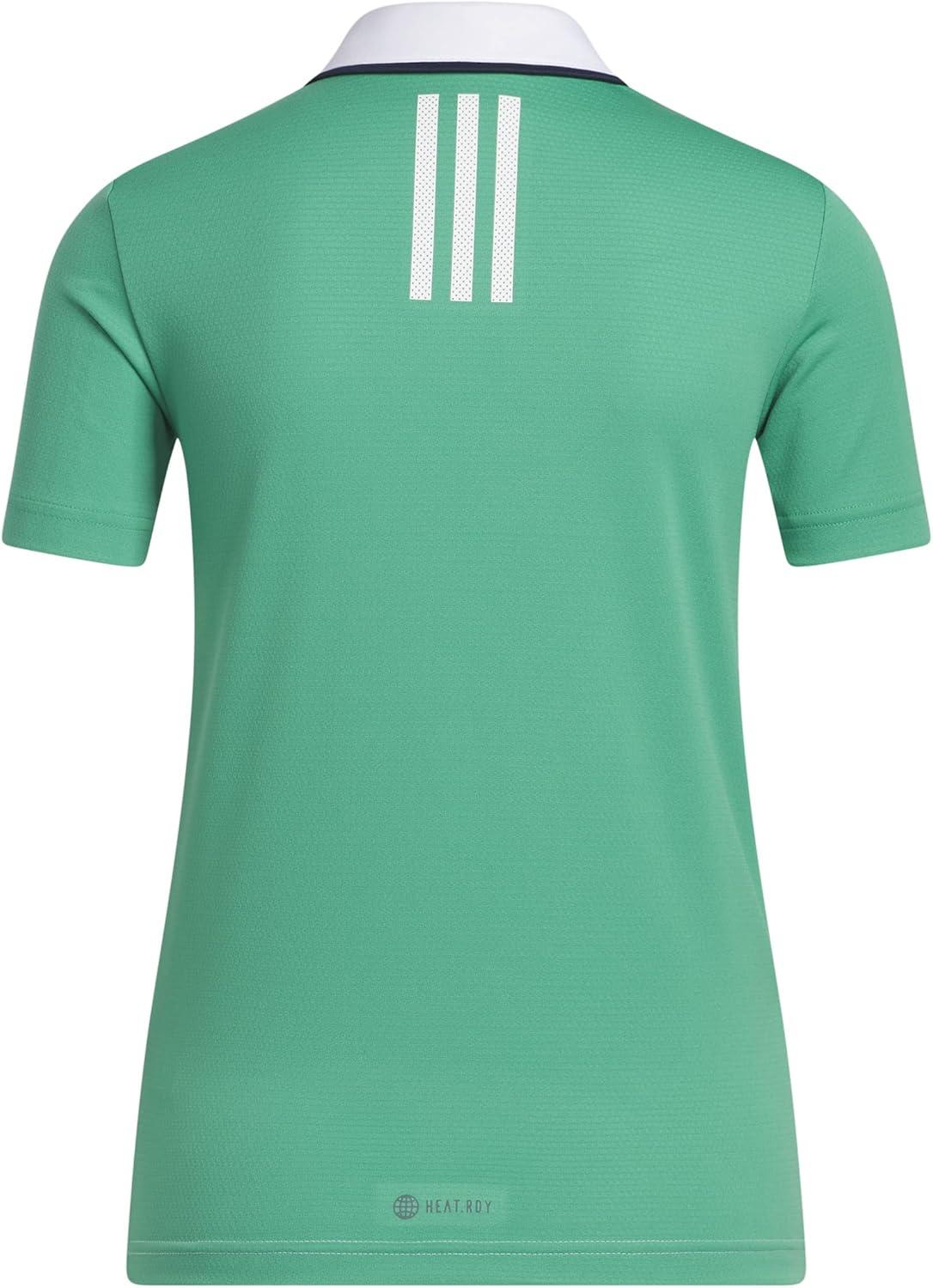 image:imageAdidas Boys Colorblock Heatrdy Golf Polo ShirtCourt Green