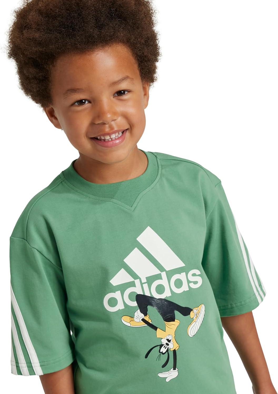 image:imageAdidas Boys Disney Mickey Mouse TShirtPreloved GreenOff White
