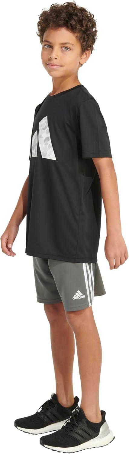 image:imageAdidas Boys MoistureWicking Athletic TShirt Bos Logo ShortSleeve Tee ShirtsBlack Camo