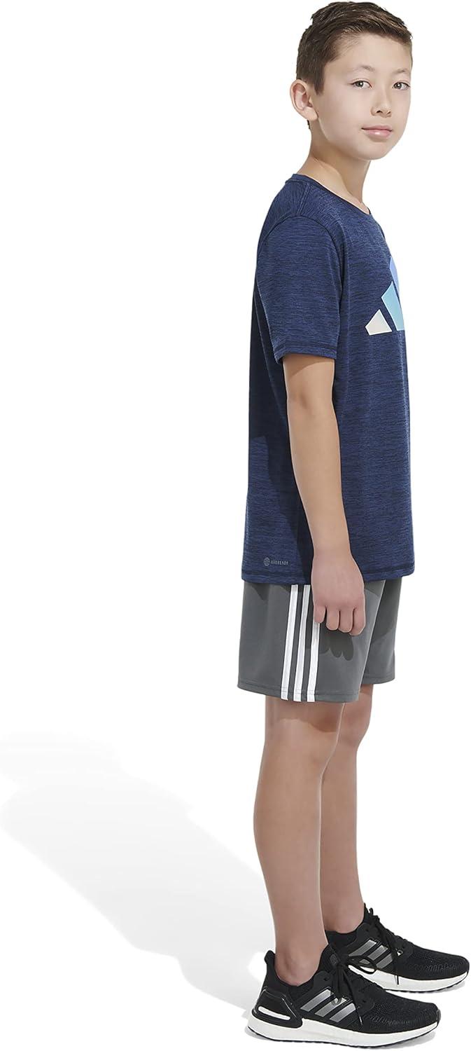 image:imageAdidas Boys MoistureWicking Athletic TShirt Bos Logo ShortSleeve Tee ShirtsCollegiate Navy Heather