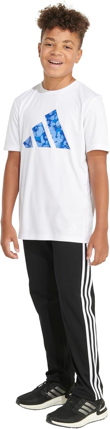 image:imageAdidas Boys MoistureWicking Athletic TShirt Bos Logo ShortSleeve Tee ShirtsWhite Blue Camo