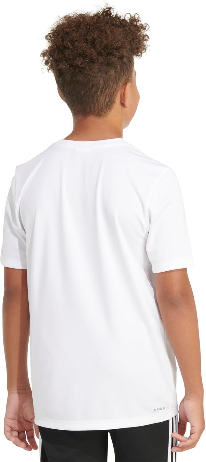 image:imageAdidas Boys MoistureWicking Athletic TShirt Bos Logo ShortSleeve Tee ShirtsWhite Blue Camo