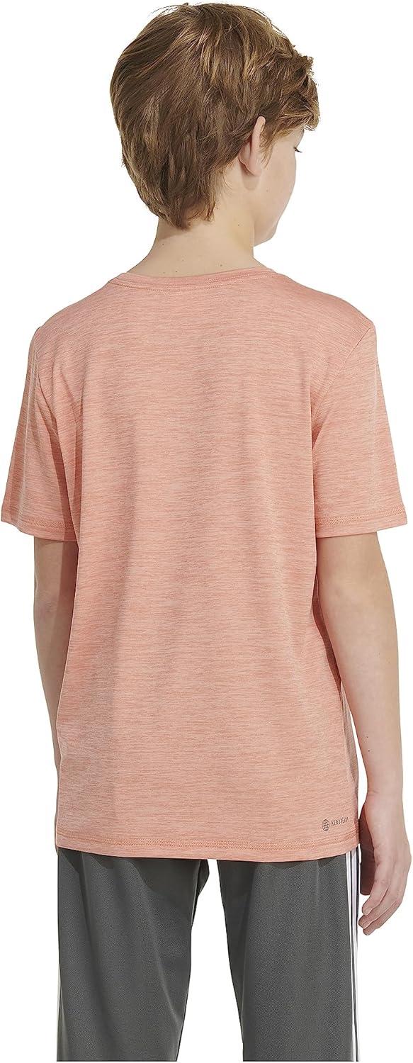 image:imageAdidas Boys MoistureWicking Athletic TShirt Bos Logo ShortSleeve Tee ShirtsWonder Clay Heather