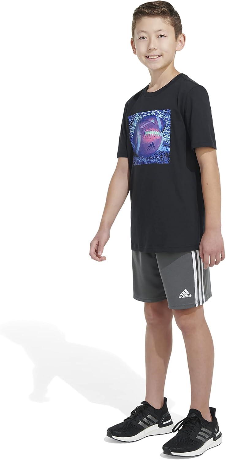 image:imageAdidas Boys Short Sleeve Sports Tee TShirtBlack