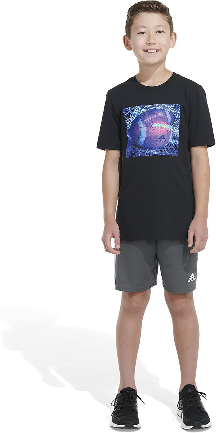 image:imageAdidas Boys Short Sleeve Sports Tee TShirtBlack