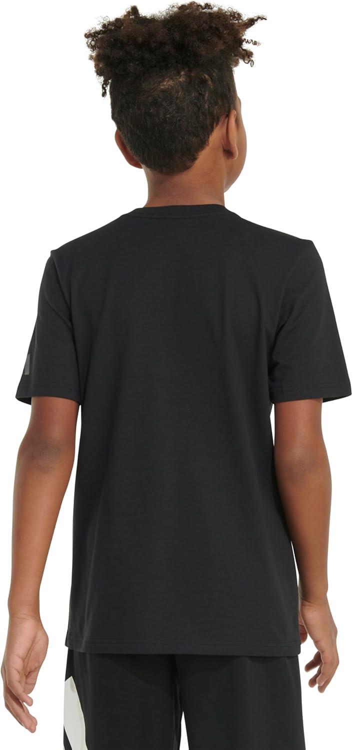 image:imageAdidas Boys Short Sleeve Sports Tee TShirtNew Black Basketball