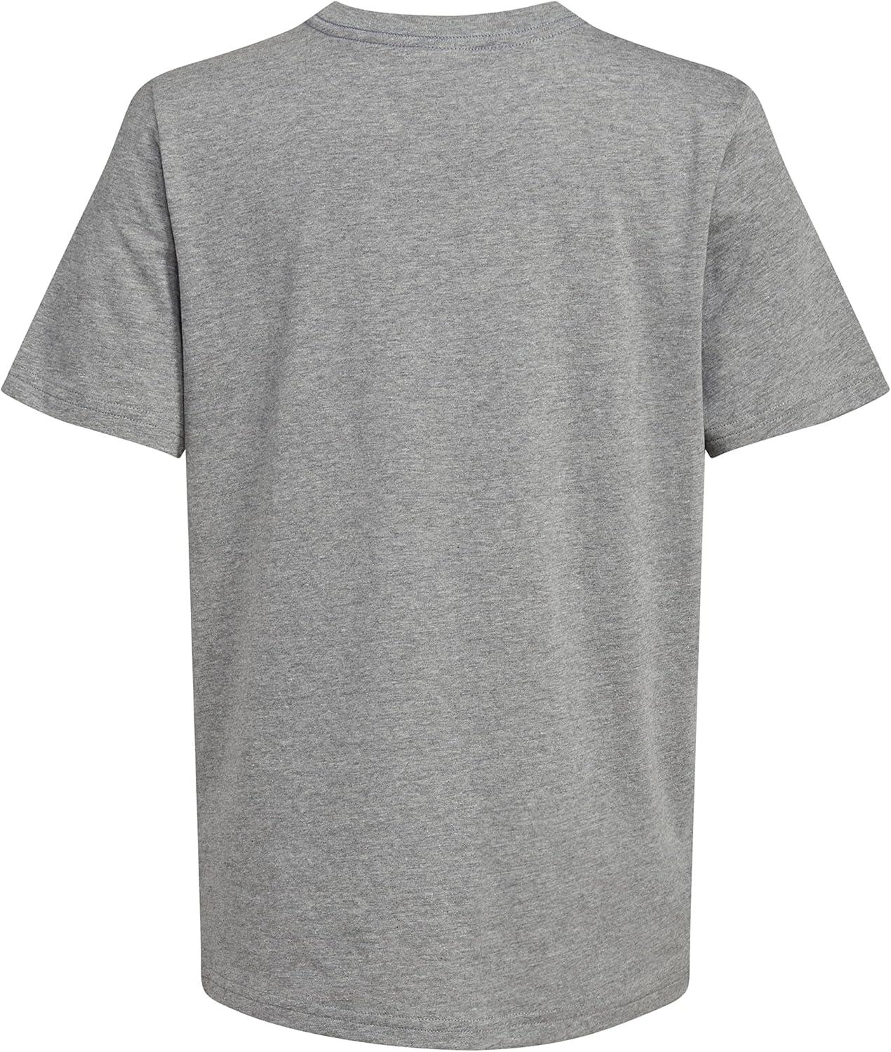 image:imageAdidas Boys Short Sleeve TShirt Sports Graphic Tee ShirtCharcoal Grey Heather Blue