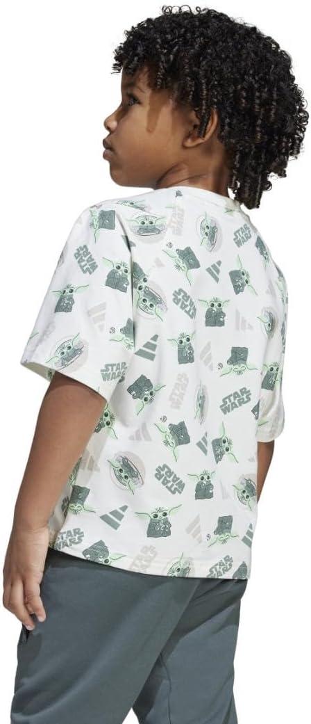 image:imageAdidas Boys Star Wars Mandalorian TShirtOff WhiteMulticolor