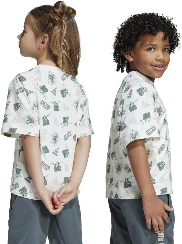 image:imageAdidas Boys Star Wars Mandalorian TShirtOff WhiteMulticolor
