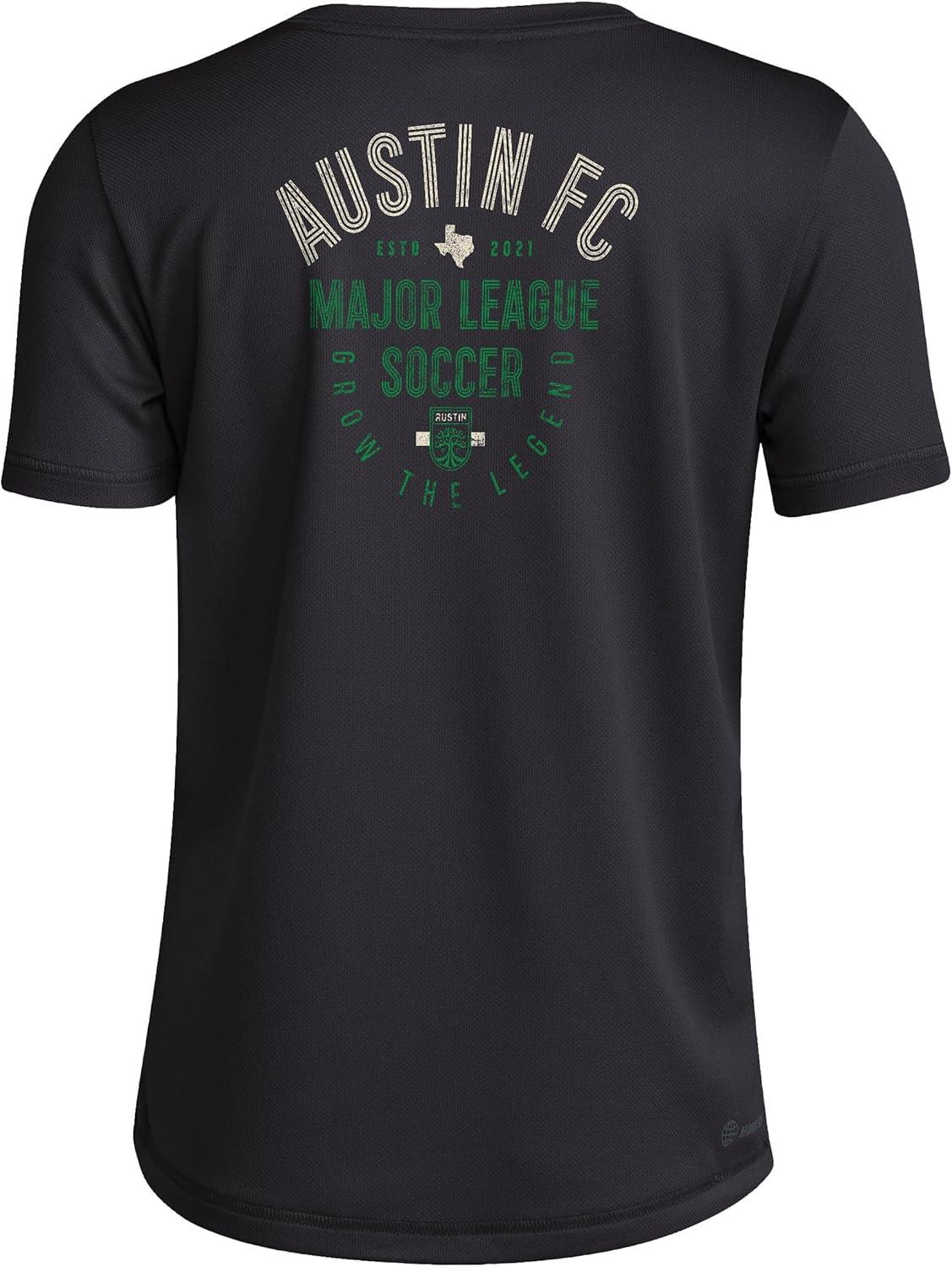 image:imageAdidas Unisex Kids Austin Fc MLS Short Sleeve TShirtBlack Austin Fc